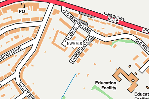 NW9 9LS map - OS OpenMap – Local (Ordnance Survey)