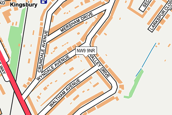 NW9 9NR map - OS OpenMap – Local (Ordnance Survey)