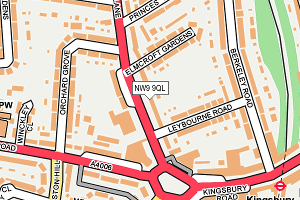 NW9 9QL map - OS OpenMap – Local (Ordnance Survey)