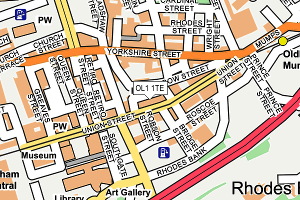 Map of FACTION HEATON MERSEY LTD at local scale