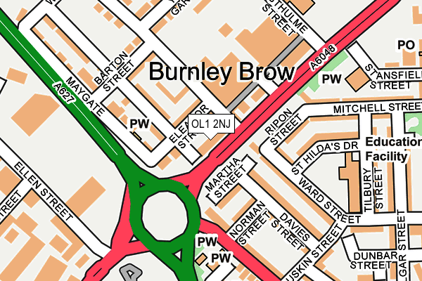 Map of COMMERCIAL HALIFAX LTD at local scale