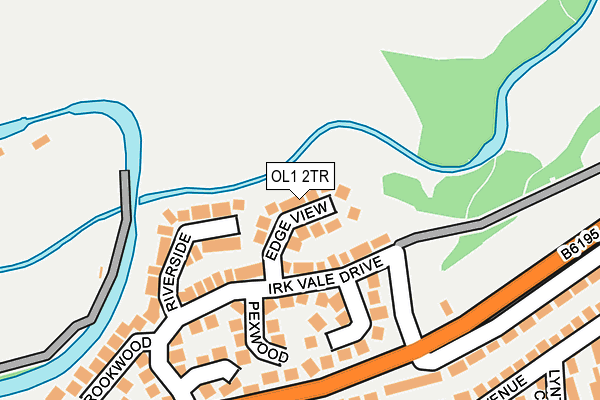 OL1 2TR map - OS OpenMap – Local (Ordnance Survey)