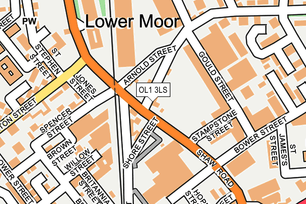 Map of HOUSE OF CARS OLDHAM LTD at local scale