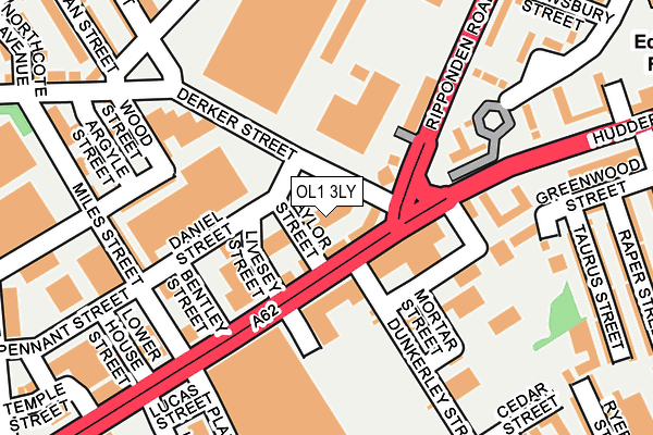 OL1 3LY map - OS OpenMap – Local (Ordnance Survey)