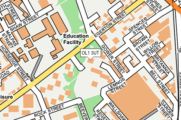 OL1 3UT map - OS OpenMap – Local (Ordnance Survey)