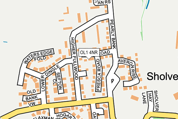 OL1 4NR map - OS OpenMap – Local (Ordnance Survey)