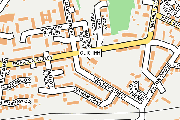 OL10 1HH map - OS OpenMap – Local (Ordnance Survey)