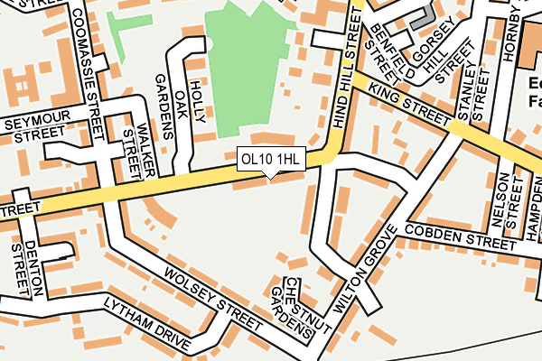 OL10 1HL map - OS OpenMap – Local (Ordnance Survey)