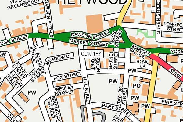 Map of C J AUTOS (HEYWOOD) LIMITED at local scale