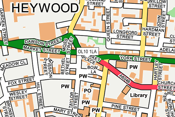 Map of JPV (HEYWOOD) LTD at local scale