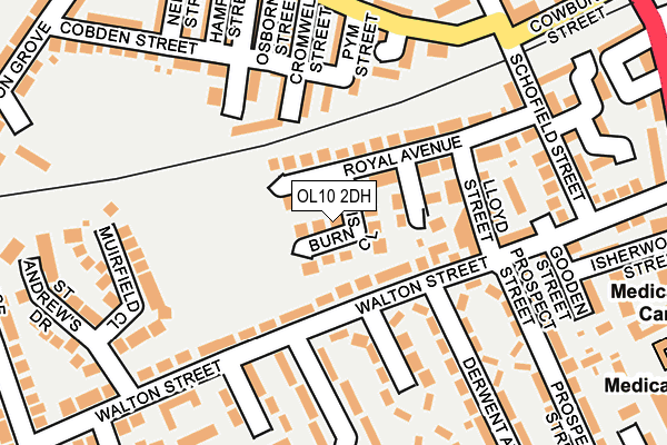 OL10 2DH map - OS OpenMap – Local (Ordnance Survey)
