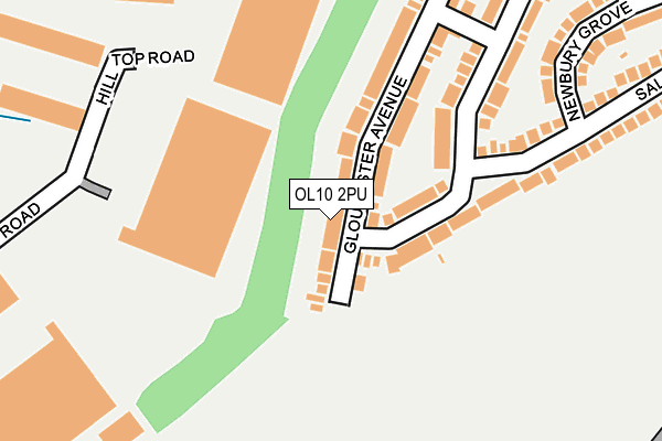 OL10 2PU map - OS OpenMap – Local (Ordnance Survey)