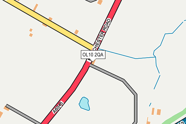 OL10 2QA map - OS OpenMap – Local (Ordnance Survey)