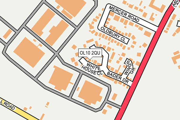 OL10 2QU map - OS OpenMap – Local (Ordnance Survey)