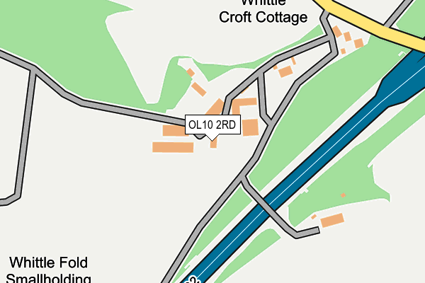 OL10 2RD map - OS OpenMap – Local (Ordnance Survey)