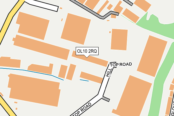 OL10 2RQ map - OS OpenMap – Local (Ordnance Survey)