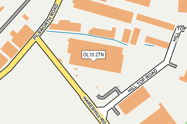 OL10 2TN map - OS OpenMap – Local (Ordnance Survey)