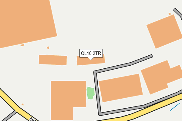OL10 2TR map - OS OpenMap – Local (Ordnance Survey)
