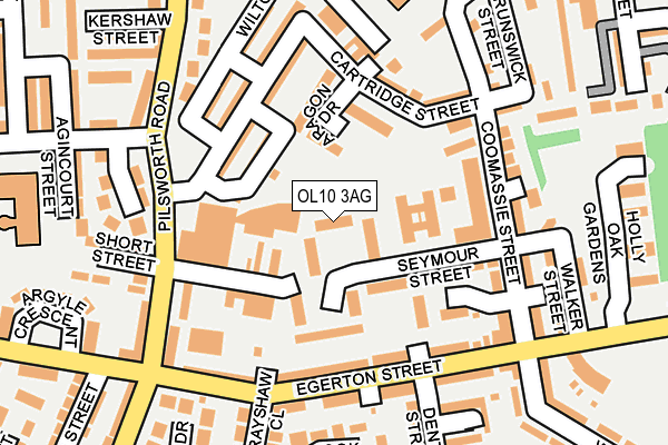 OL10 3AG map - OS OpenMap – Local (Ordnance Survey)
