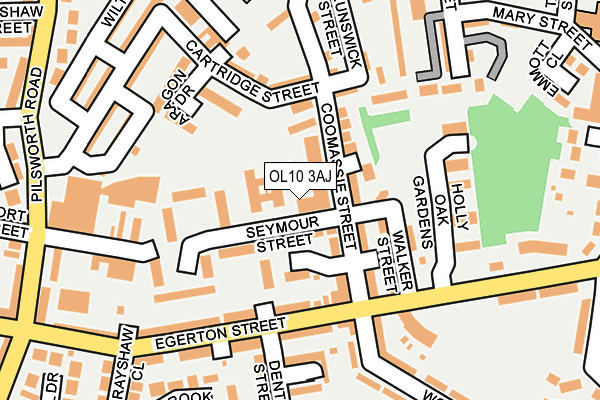 OL10 3AJ map - OS OpenMap – Local (Ordnance Survey)