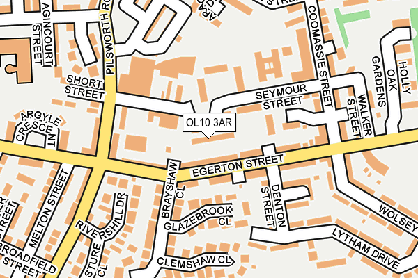 OL10 3AR map - OS OpenMap – Local (Ordnance Survey)