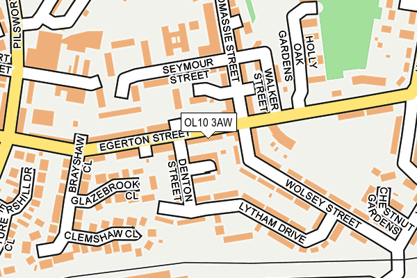 OL10 3AW map - OS OpenMap – Local (Ordnance Survey)