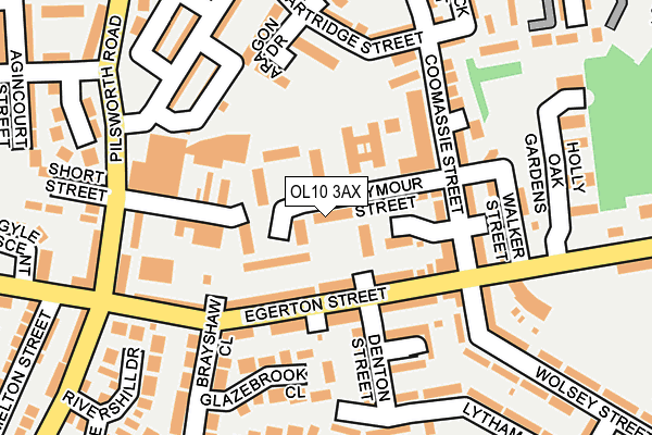 OL10 3AX map - OS OpenMap – Local (Ordnance Survey)