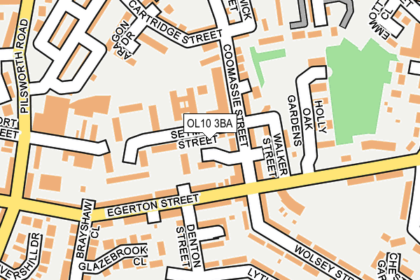 OL10 3BA map - OS OpenMap – Local (Ordnance Survey)