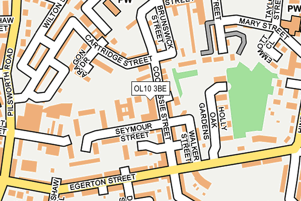 OL10 3BE map - OS OpenMap – Local (Ordnance Survey)