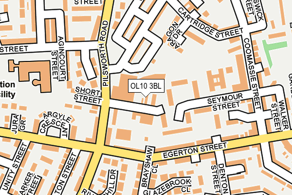 OL10 3BL map - OS OpenMap – Local (Ordnance Survey)