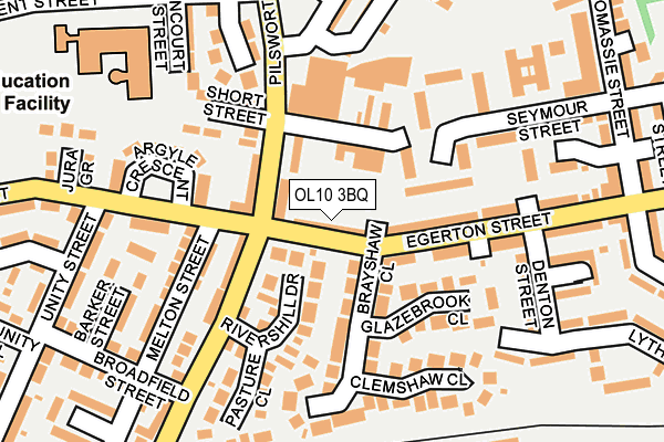 OL10 3BQ map - OS OpenMap – Local (Ordnance Survey)