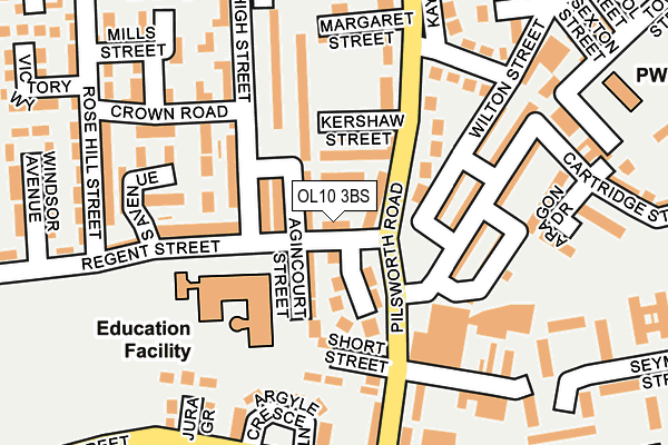 OL10 3BS map - OS OpenMap – Local (Ordnance Survey)