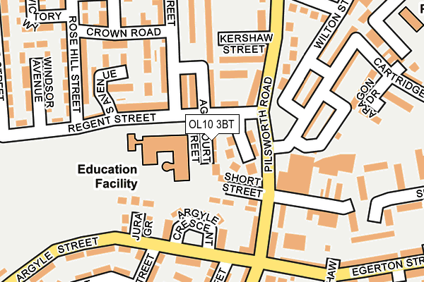 OL10 3BT map - OS OpenMap – Local (Ordnance Survey)