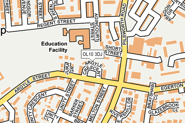 OL10 3DJ map - OS OpenMap – Local (Ordnance Survey)