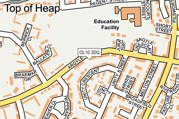 OL10 3DQ map - OS OpenMap – Local (Ordnance Survey)