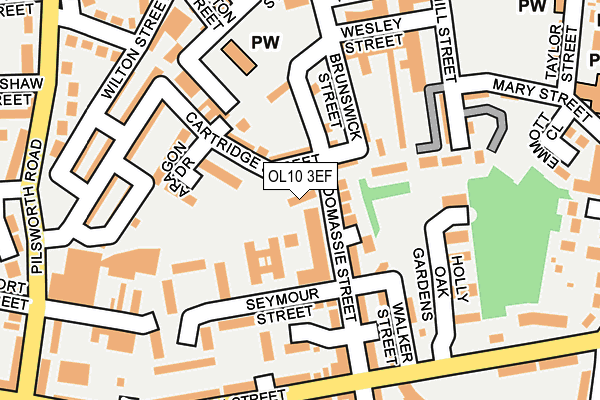 OL10 3EF map - OS OpenMap – Local (Ordnance Survey)