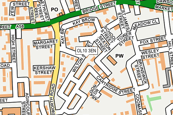 OL10 3EN map - OS OpenMap – Local (Ordnance Survey)