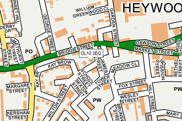 OL10 3EQ map - OS OpenMap – Local (Ordnance Survey)