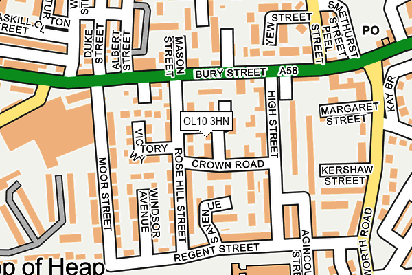 OL10 3HN map - OS OpenMap – Local (Ordnance Survey)