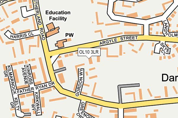 OL10 3LR map - OS OpenMap – Local (Ordnance Survey)