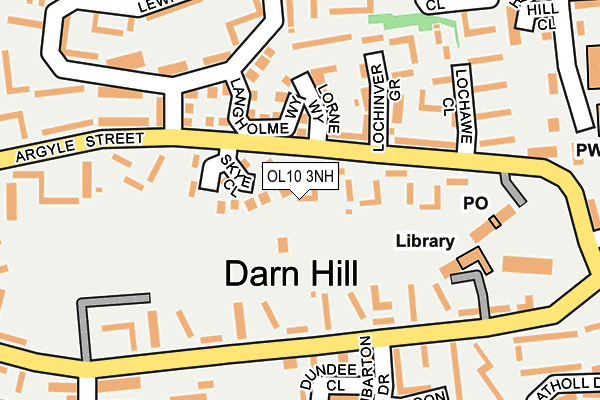 OL10 3NH map - OS OpenMap – Local (Ordnance Survey)