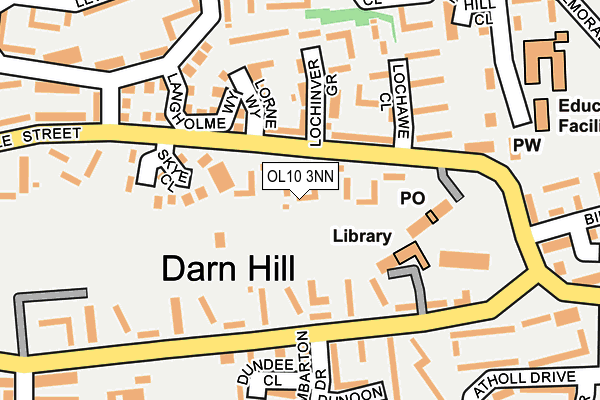 OL10 3NN map - OS OpenMap – Local (Ordnance Survey)