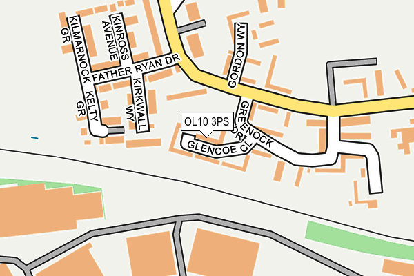 OL10 3PS map - OS OpenMap – Local (Ordnance Survey)
