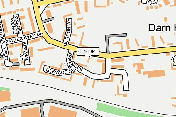 OL10 3PT map - OS OpenMap – Local (Ordnance Survey)