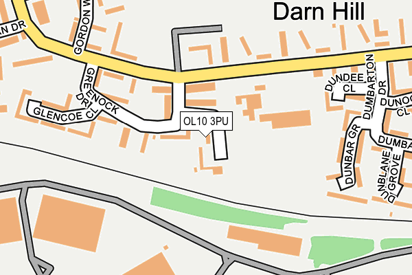 OL10 3PU map - OS OpenMap – Local (Ordnance Survey)