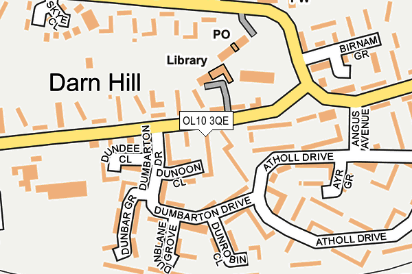 OL10 3QE map - OS OpenMap – Local (Ordnance Survey)
