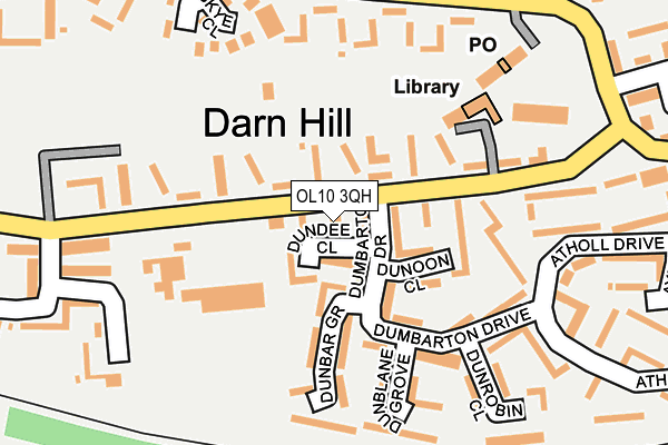 OL10 3QH map - OS OpenMap – Local (Ordnance Survey)