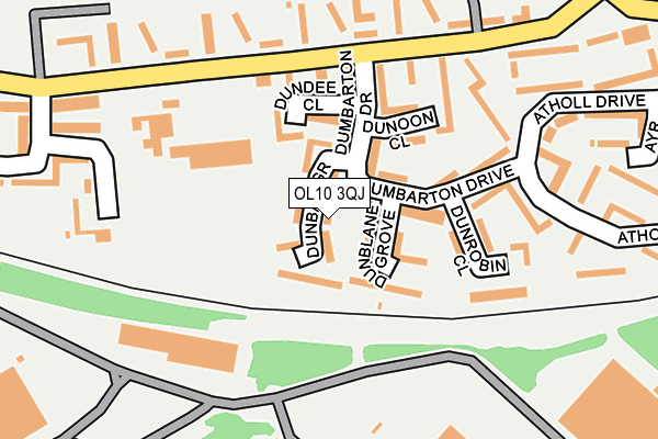 OL10 3QJ map - OS OpenMap – Local (Ordnance Survey)