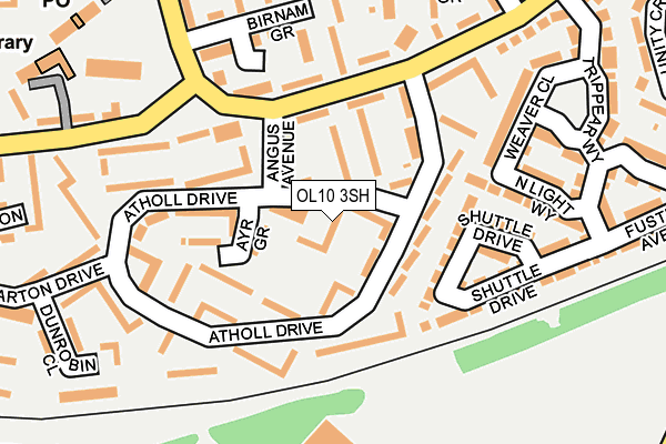 OL10 3SH map - OS OpenMap – Local (Ordnance Survey)