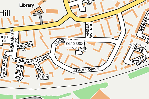 OL10 3SQ map - OS OpenMap – Local (Ordnance Survey)